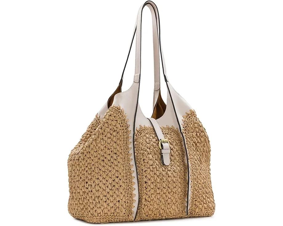 Сумка-сатчел Patricia Nash Santorini из бумажной соломки с магнитной застежкой