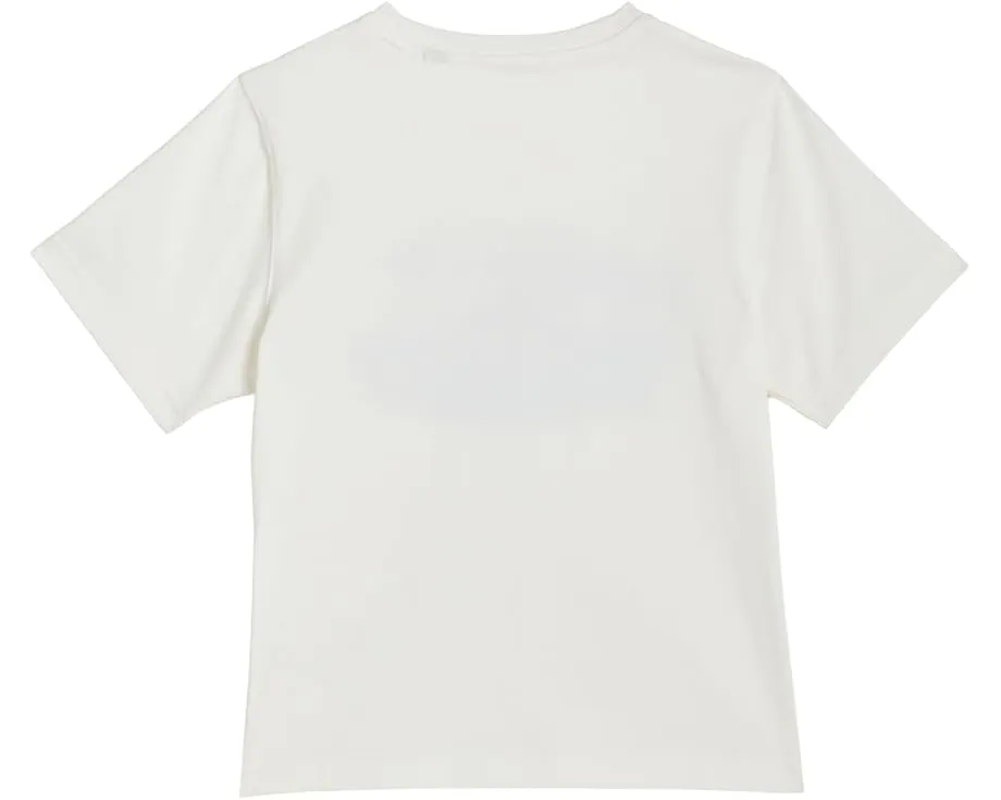 Burberry Kids футболка Cedar Wave с волнообразным дизайном и ребристым воротником