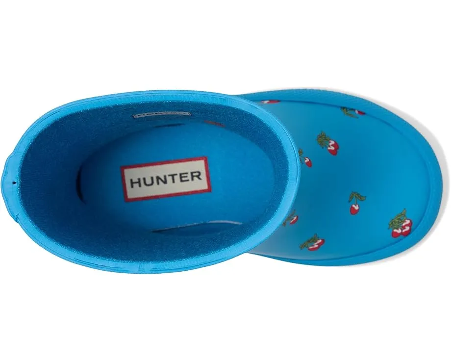 Hunter детские резиновые сапоги First Classic с блестящей полосатой расцветкой