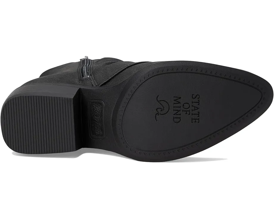 Ботильоны Riley Booties из искусственной замши с меховой отделкой