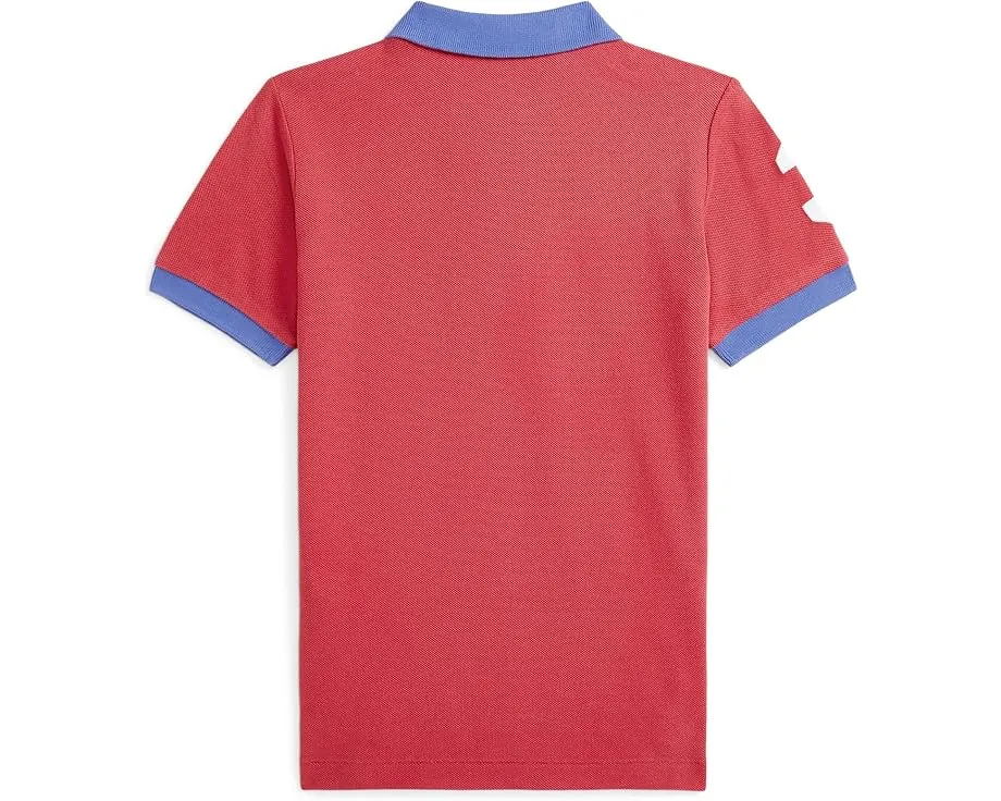 Поло Polo Ralph Lauren Kids из хлопковой сетки Big Pony с цветными блоками