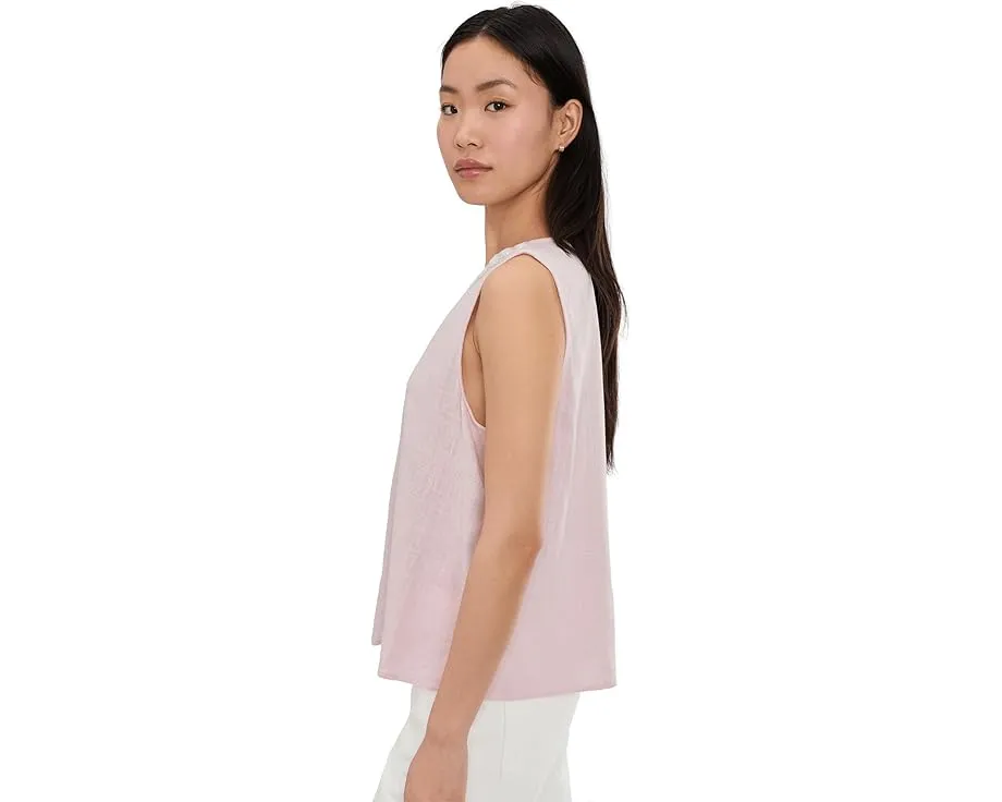 Блуза Vince Camuto без рукавов с круглым вырезом и застежкой на пуговицы сзади