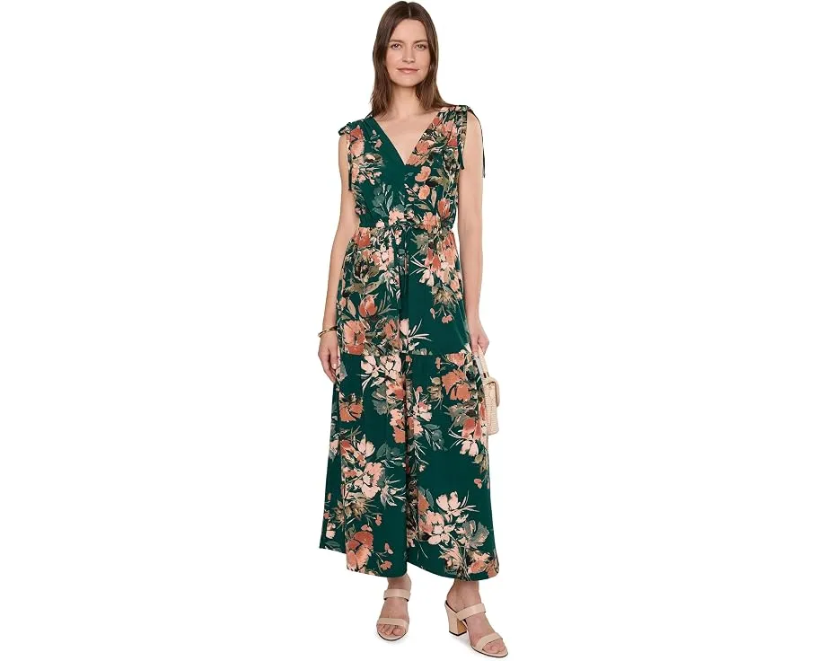 Calvin Klein сарафан макси с цветочным принтом без рукавов Malachite Multi