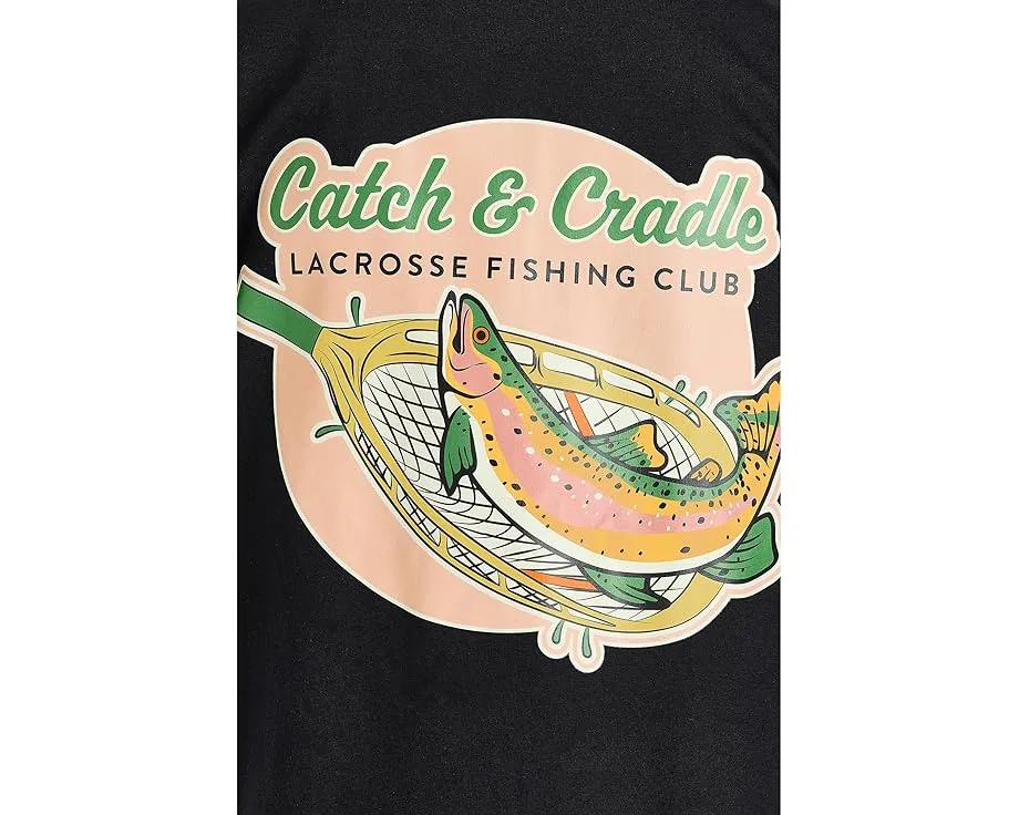 Футболка ChalkTalk SPORTS Kids с коротким рукавом для лакросса с принтом Catch and Cradle