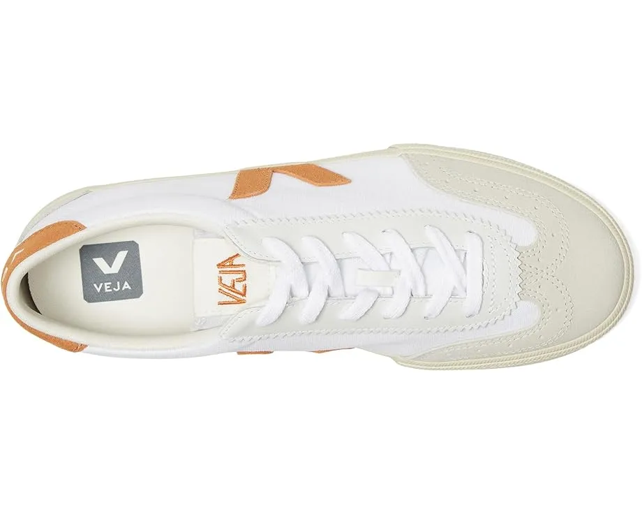 Кроссовки VEJA Volley из кожи с круглым носком и резиновой подошвой