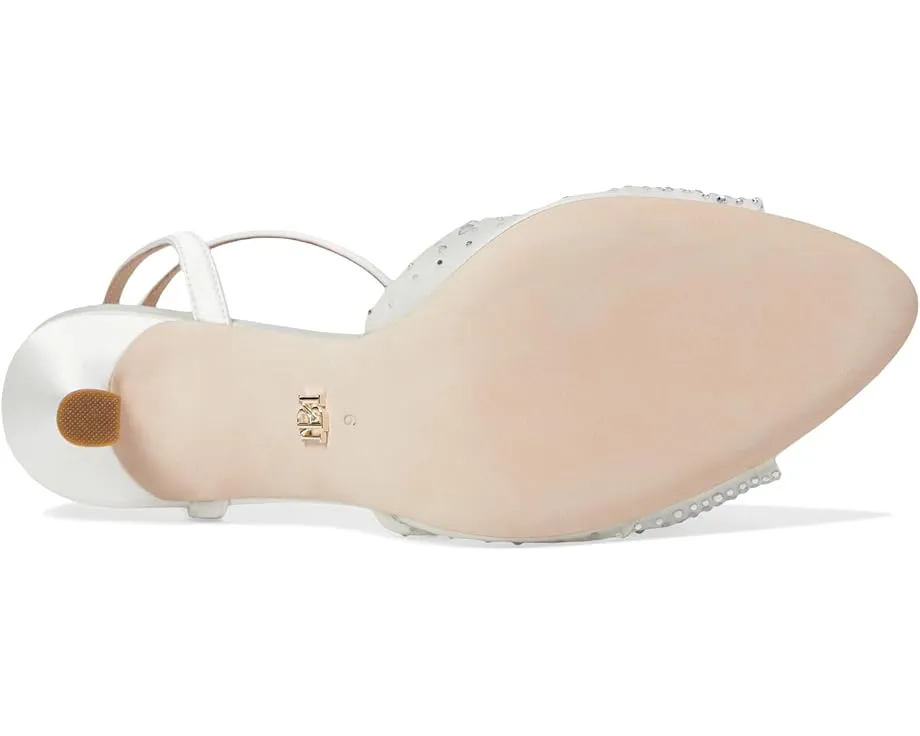 Босоножки Badgley Mischka Cameryn на каблуке с атласным верхом и застежкой на щиколотке