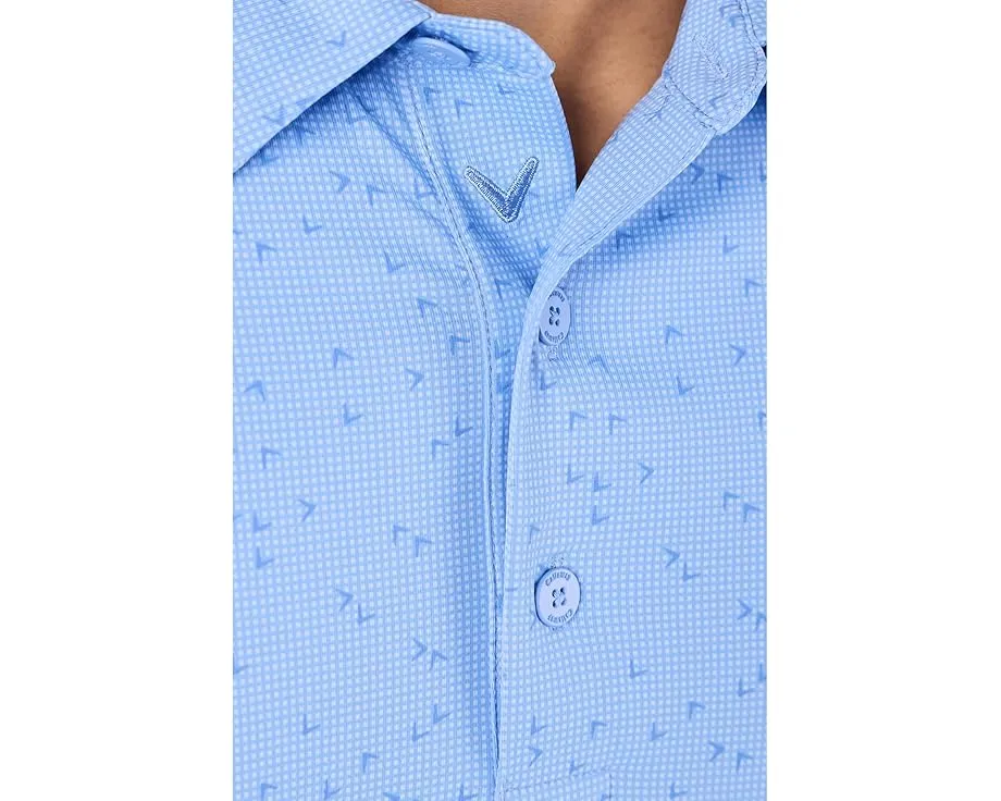 Callaway Мужская поло в клетку Chev Gingham с технологией OPTI-DRI