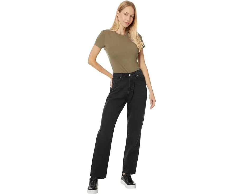 Джинсы Paige Sawyer с потертостями и застежкой на пуговицах под планку