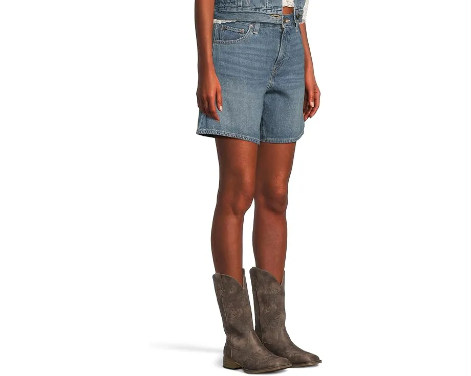 Шорты Levi's High Baggy Short свободного кроя с высокой посадкой и пятью карманами