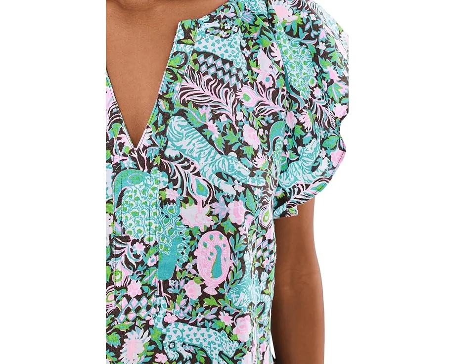 Льняное платье Norella от Lilly Pulitzer с цветочным принтом
