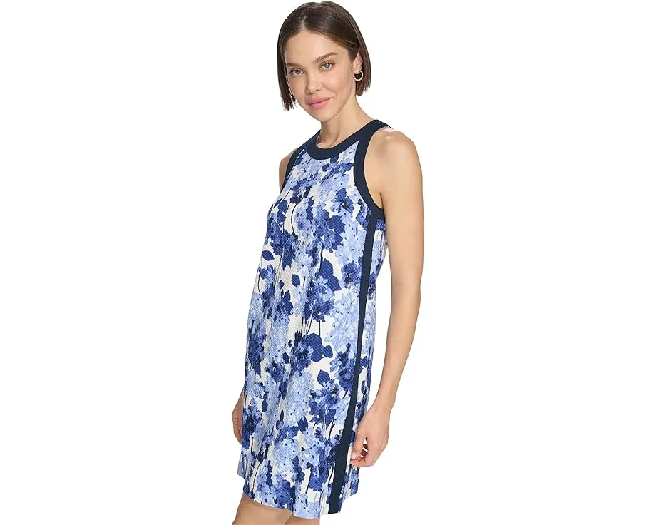 Платье Tommy Hilfiger Textured Halter Shift с цветочным принтом и запахом