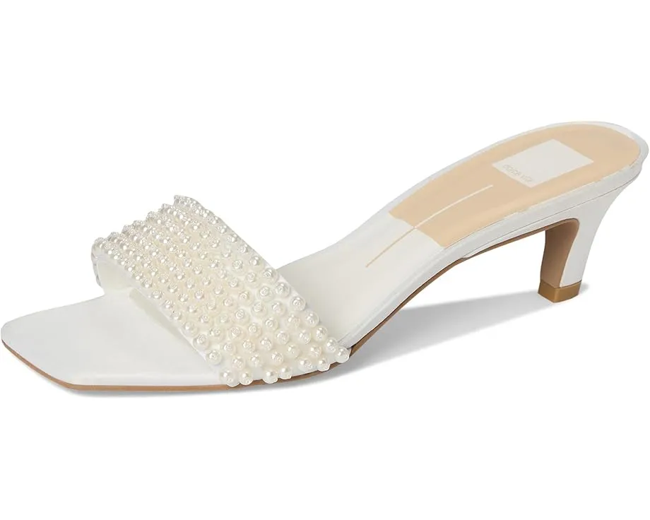 Dolce Vita Rexa Pearl босоножки из атласа с жемчужным декором