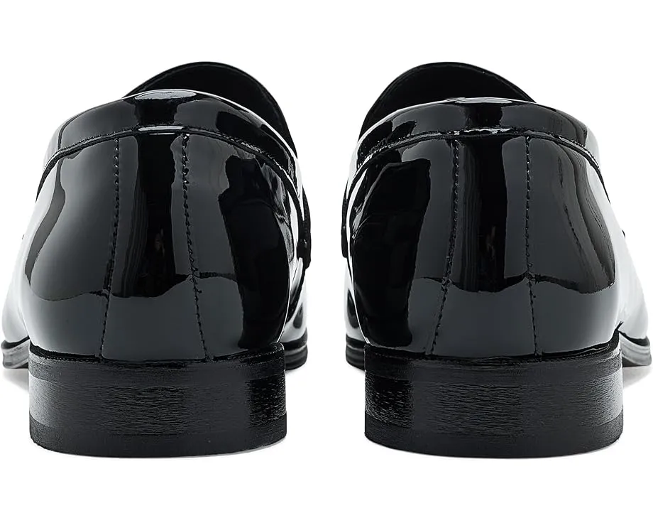 Florsheim Лоферы Tux Plain Toe Strap Slip-On в черном лаковом цвете