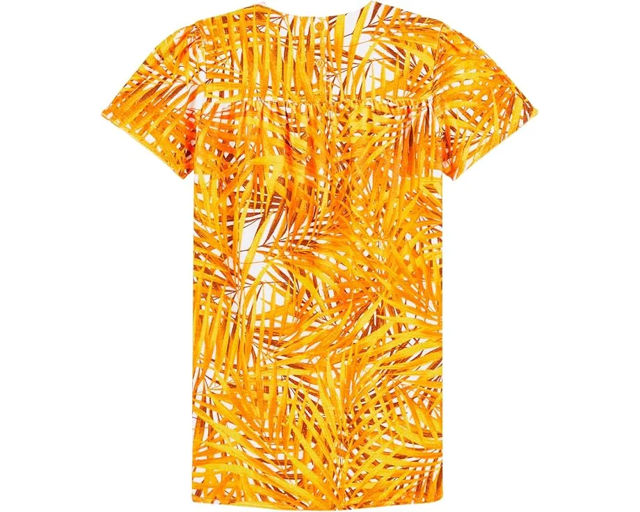 Детский халат Vilebrequin Kids Palm Leaves Goyave Terry из махровой ткани