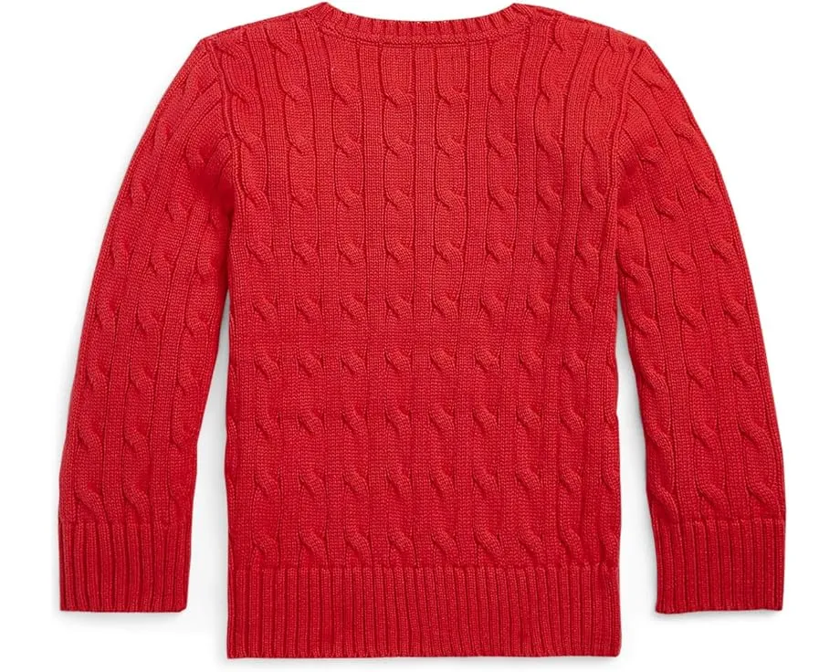 Свитер Polo Ralph Lauren для детей из хлопка с косой вязкой