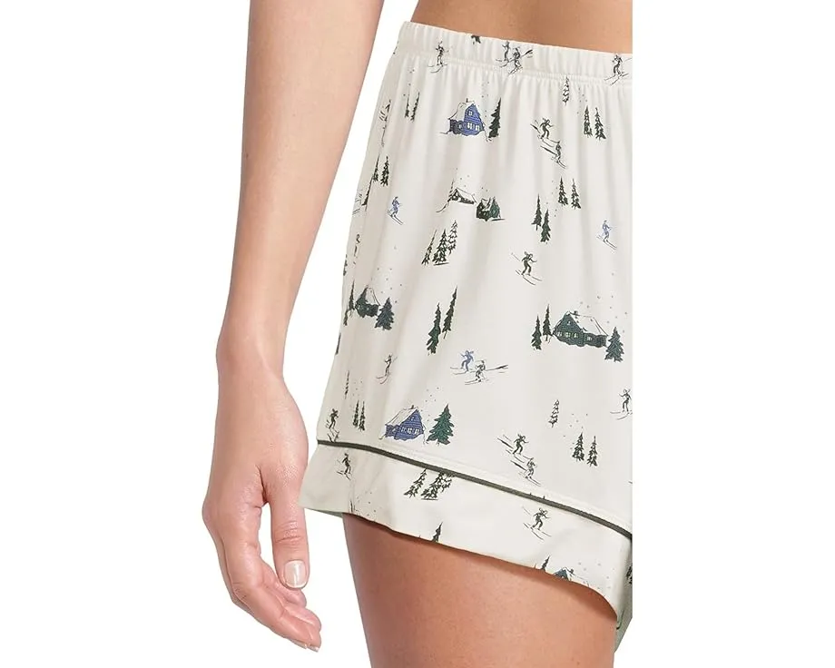 Пижамный комплект Eberjey Gisele с принтом и шортами расслабленного кроя