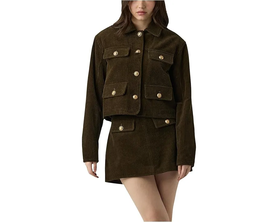 Жакет-рубашка Blank NYC из вельвета с накладными карманами