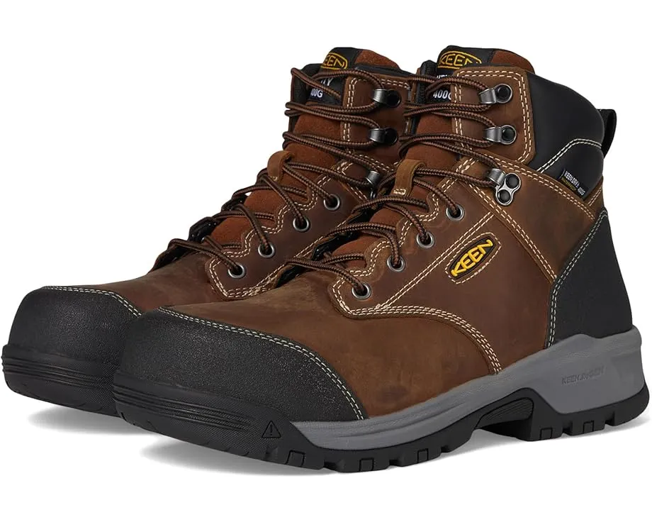 Рабочие ботинки KEEN Utility Evanston 6 дюймов (15.24 см) с композитным носком, водонепроницаемые, утепленные 400G