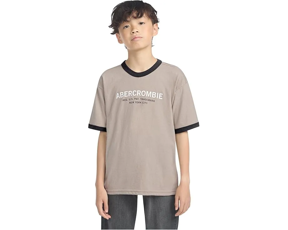 Футболка Ringer от Abercrombie для детей в ретро-стиле