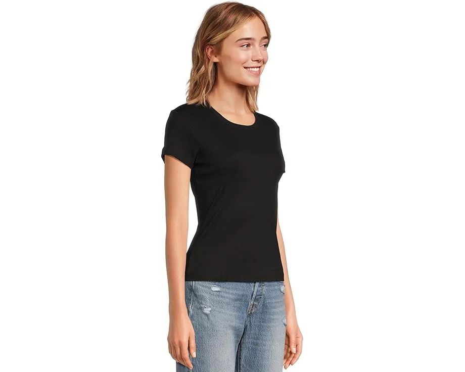 Футболка AllSaints Stevie из 100% хлопка с коротким рукавом и прямым подолом