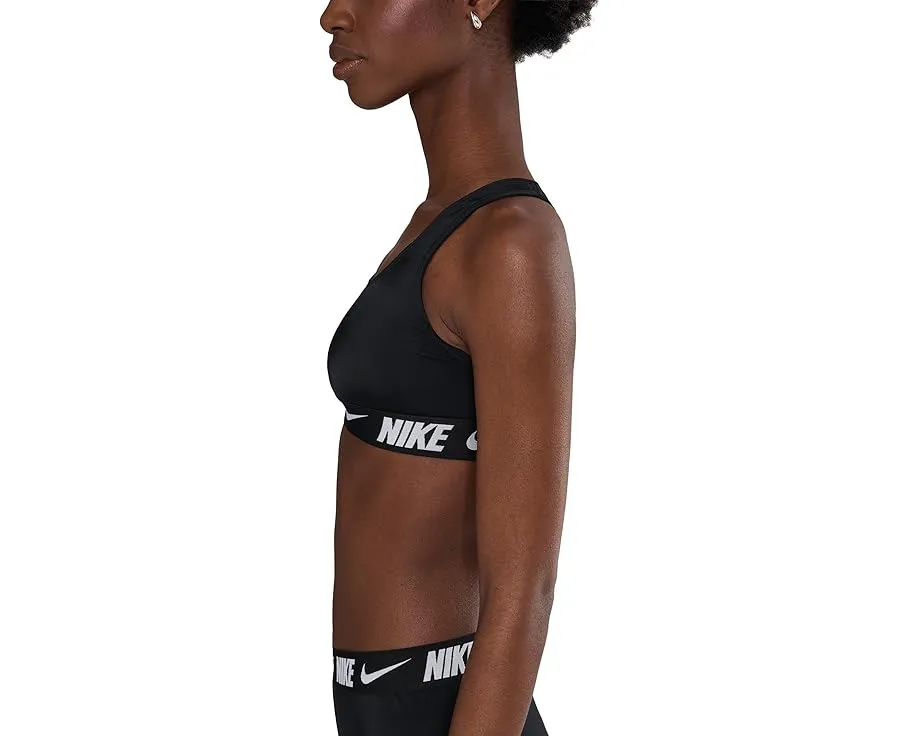 Бикини топ Nike Logo Tape с логотипом на спине и съемными чашками