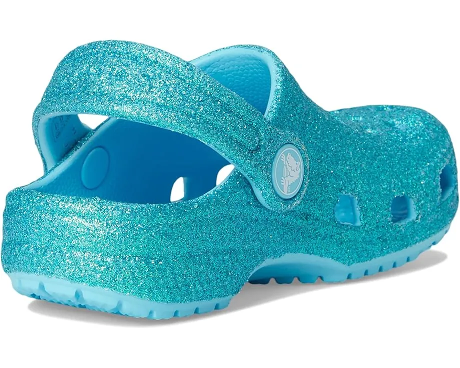 Crocs Classic Glitter Clogs блестящие сабо для малышей