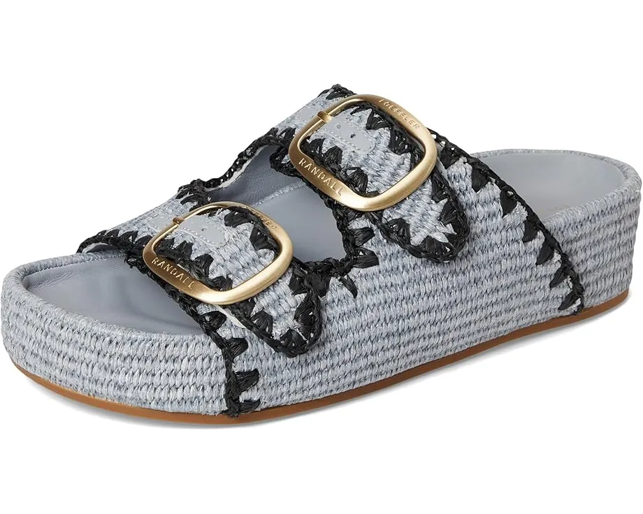 Сандалии Loeffler Randall Theo на платформе с вышивкой из соломки