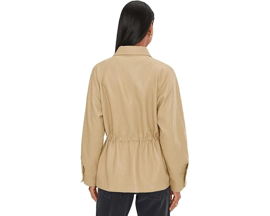 Анорак с кулиской на талии из искусственной кожи Avec Les Filles