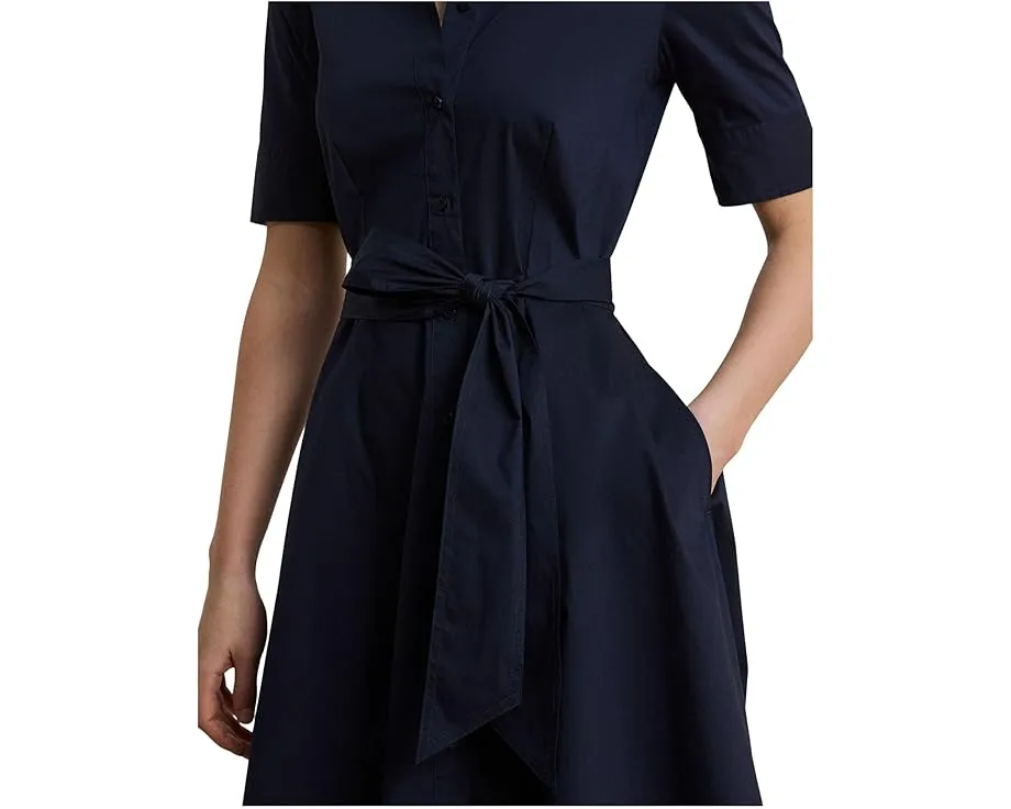 Платье-рубашка Lauren Ralph Lauren с поясом из хлопковой смеси