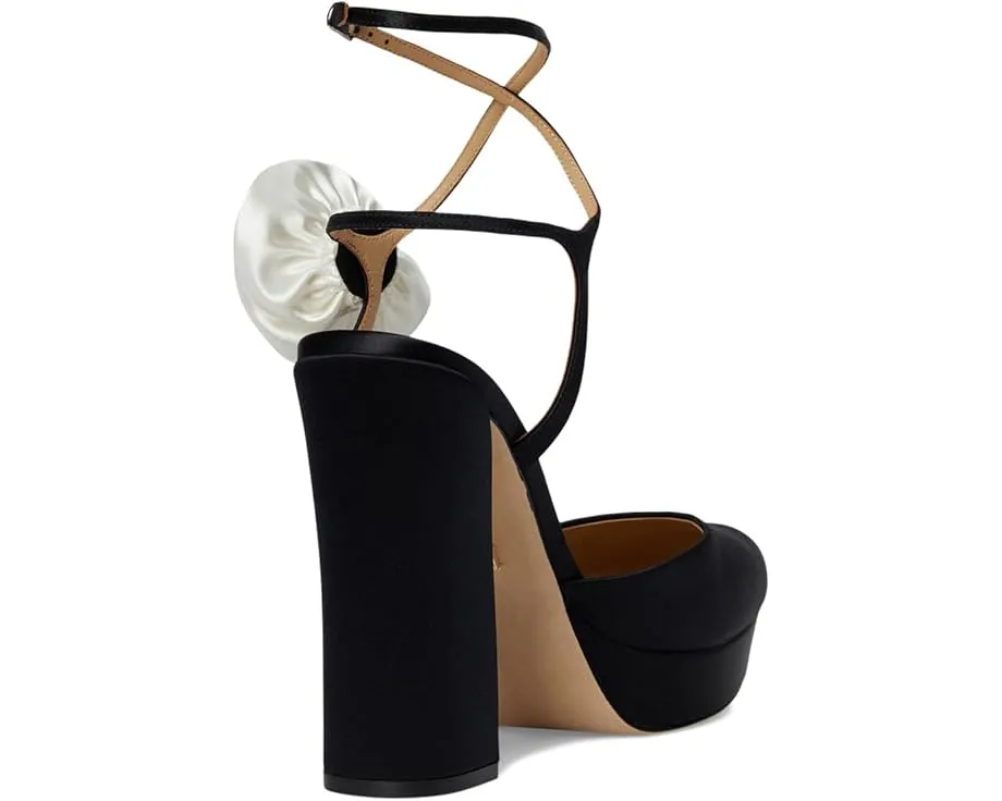 Badgley Mischka Туфли Janessa на платформе с крупным цветком и ремешком