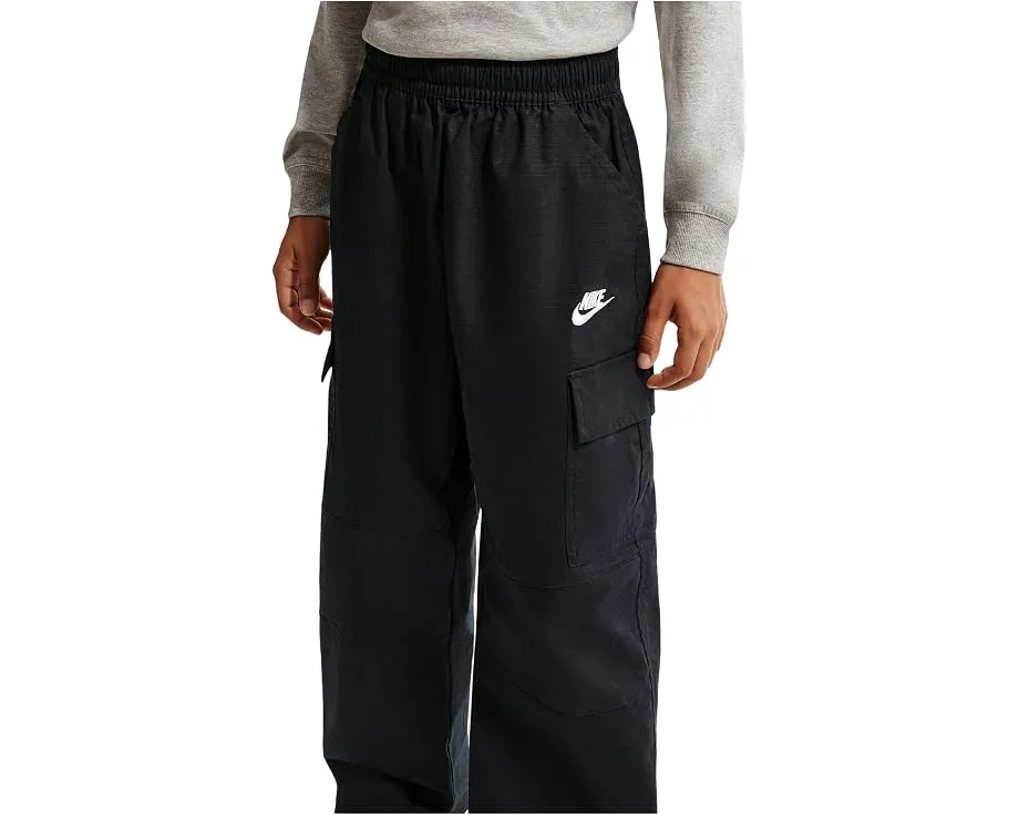 Штаны Nike Sportswear Club Woven Cargo для мальчиков черные