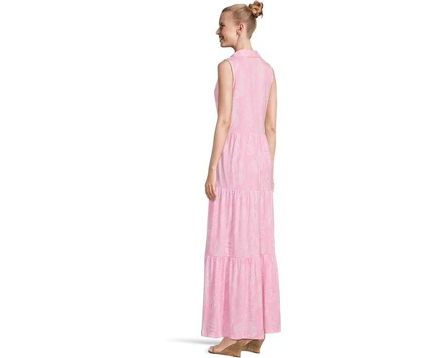 Макси-платье Lilly Pulitzer Riegan с ярусами и воротником