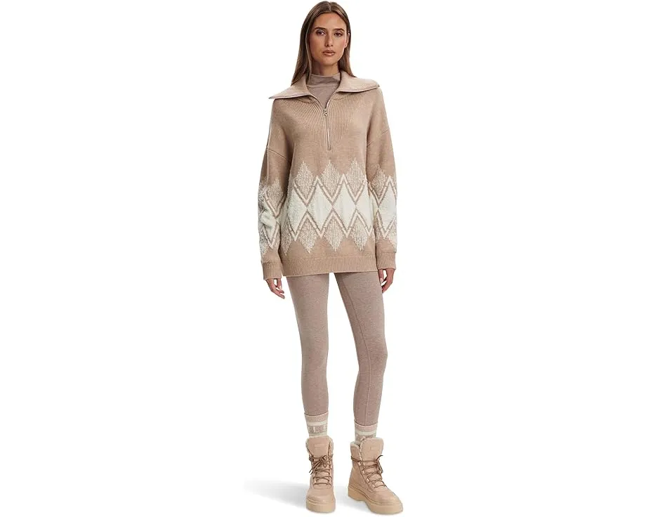 Свитер Varley Betty с полузастежкой и жаккардовым узором