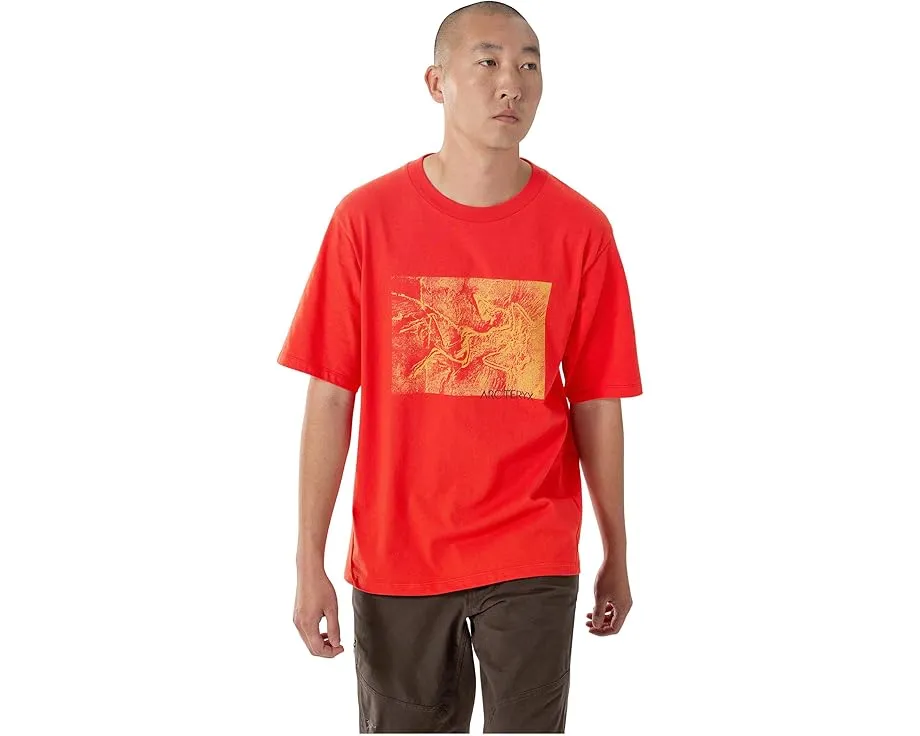 Футболка Arc'teryx Kragg Cotton Lithographica с принтом из хлопка