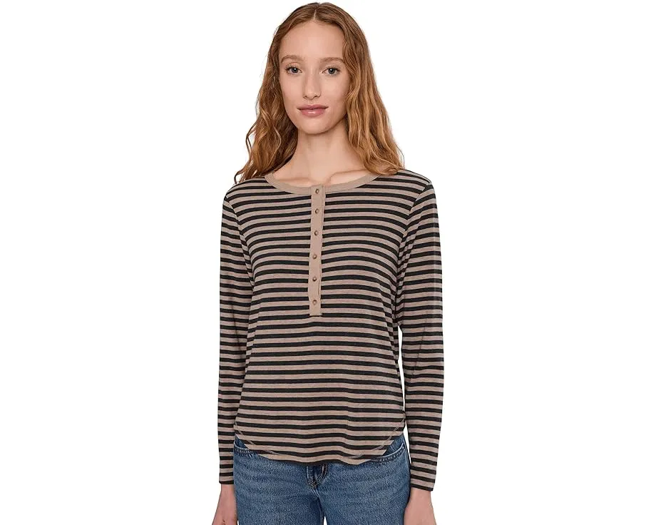 Хенли с длинным рукавом и асимметричным подолом в облегающем крое Mod-o-doc