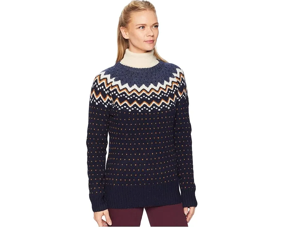Свитер Fjällräven Övik Knit с круглым вырезом из шерсти