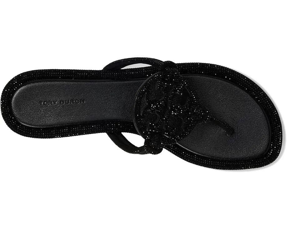 Сандалии Tory Burch Miller Knotted Pave с заклепками и стелькой из овечьей кожи