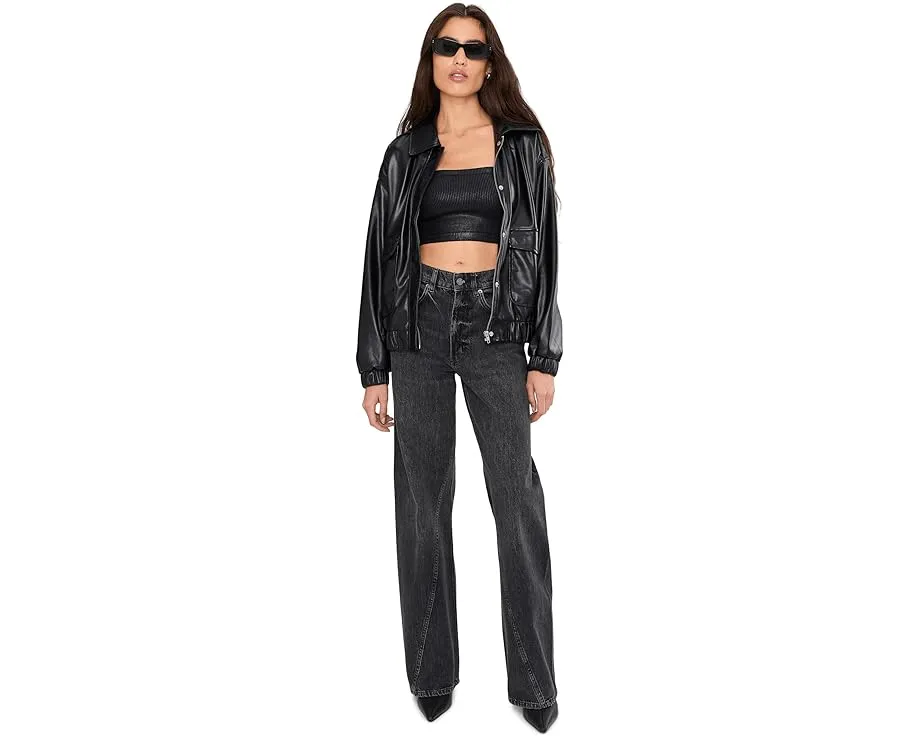Топ-бандо Free People Amelia Foil с кроп-силуэтом