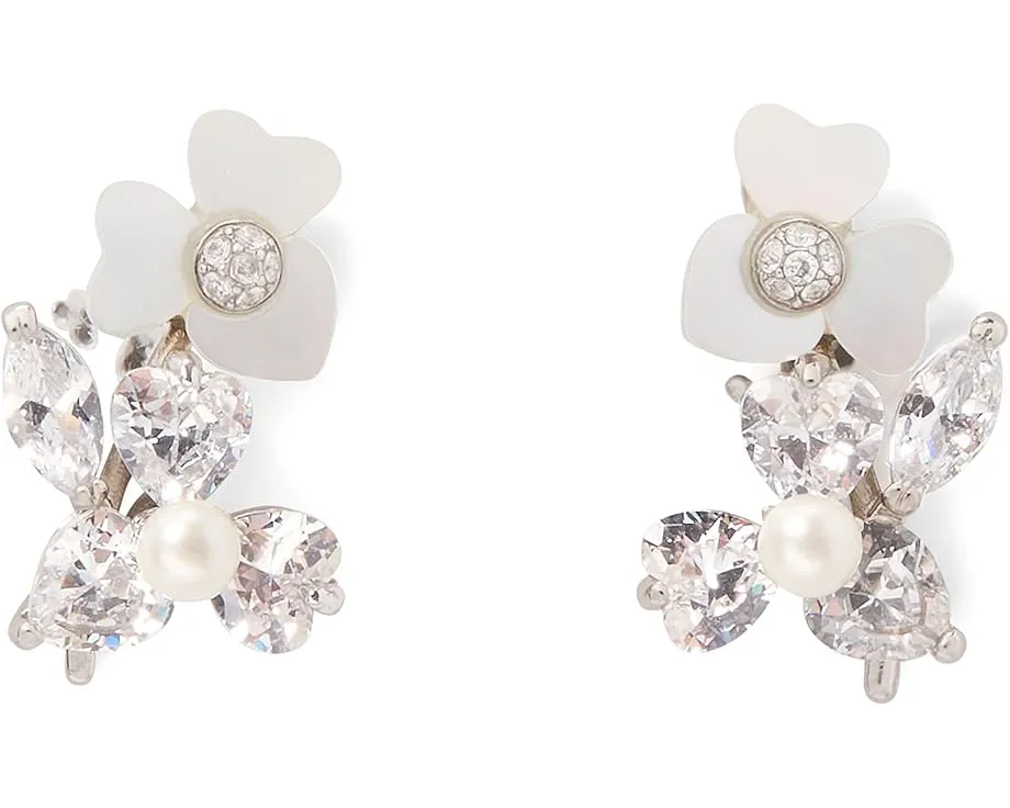 Серьги-гвоздики Precious Pansy Cluster Studs с анютиными глазками от Kate Spade New York
