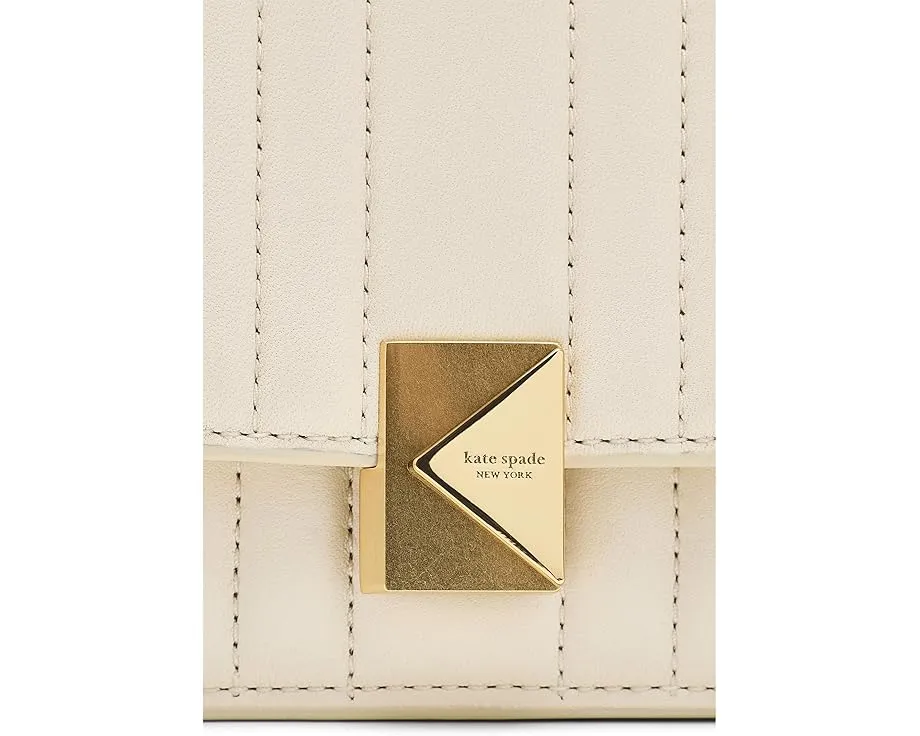 Мини-кроссбоди Deco Quilted Leather Mini Flap Chain с цепочкой от Kate Spade New York