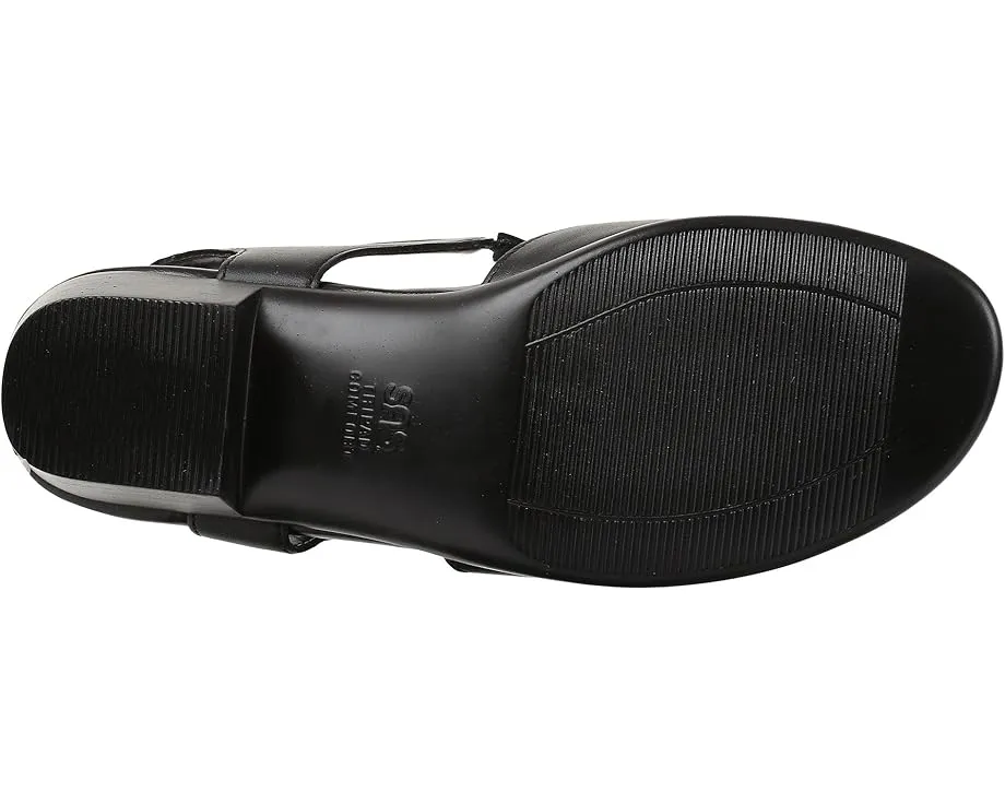 Сандалии SAS Suntimer на удобном каблуке с открытым носком и регулируемой застежкой