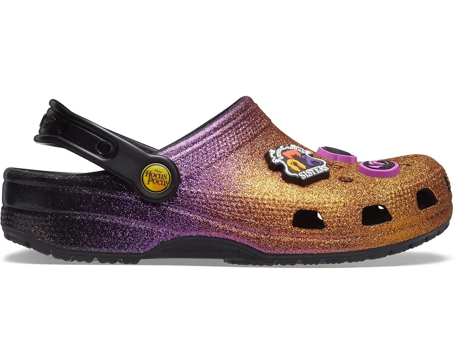 Кроксы Crocs Classic Disney Hocus Pocus с блестками и стразами Jibbitz