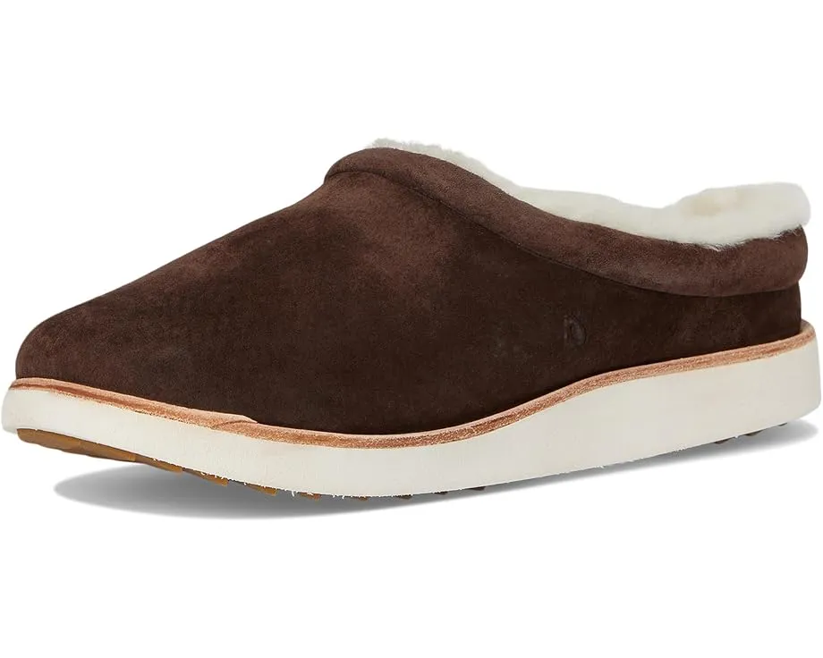 Тапочки-мюли Mani из кожи с шерстяной стелькой OluKai