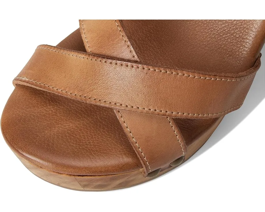 Сандалии Juliana II от Bed Stu на танкетке с ремешками и деревянным каблуком