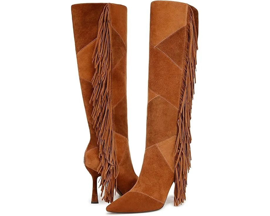 Сапоги Ellis от Sam Edelman до колена с бахромой и массивным каблуком