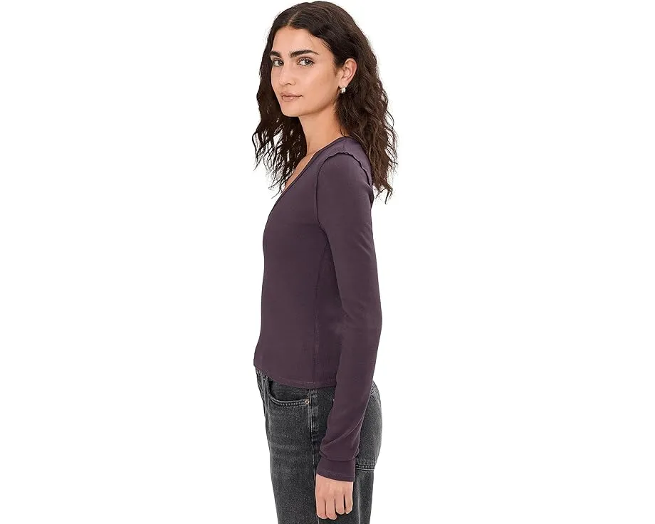 Облегающая блуза Neria с длинным рукавом от Free People и V-образным вырезом