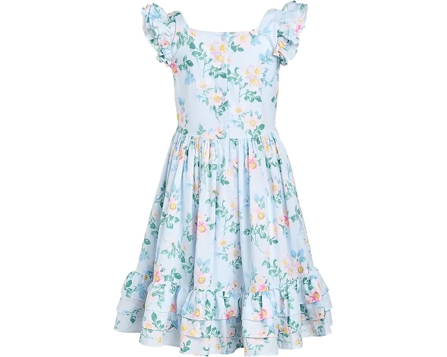 Платье для девочки с цветочным принтом и рукавами-фонариками Janie and Jack