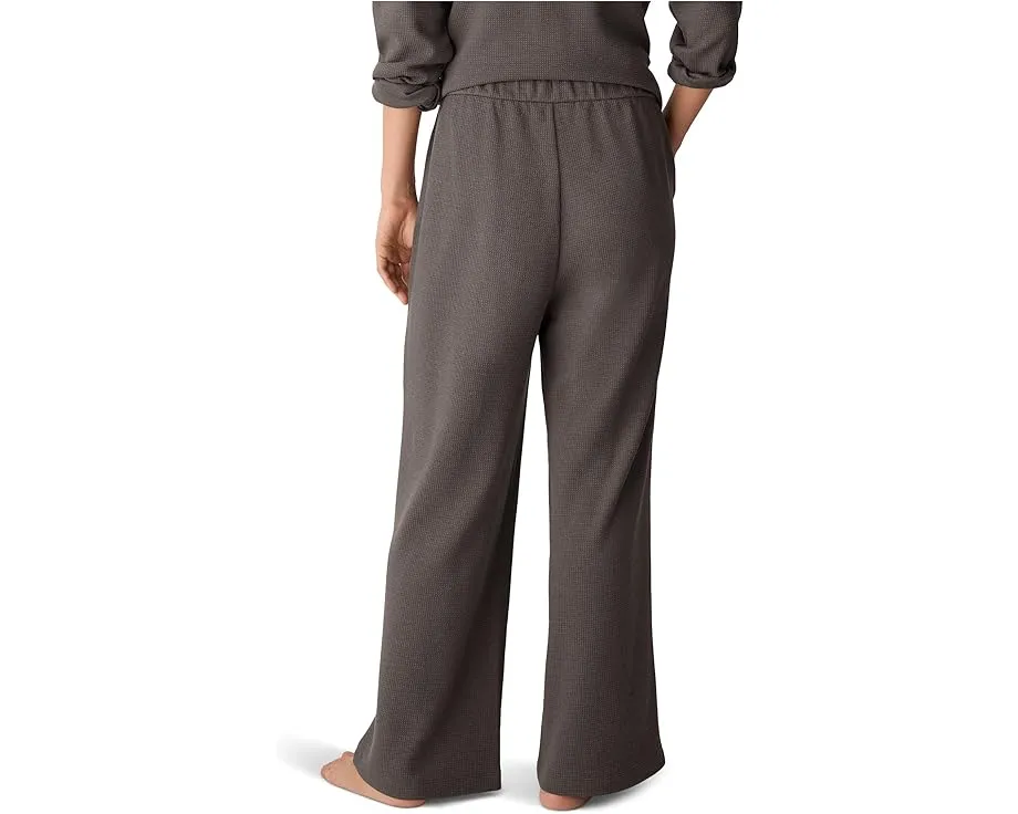 Широкие брюки Eileen Fisher с вафельной резинкой и манжетами на щиколотке