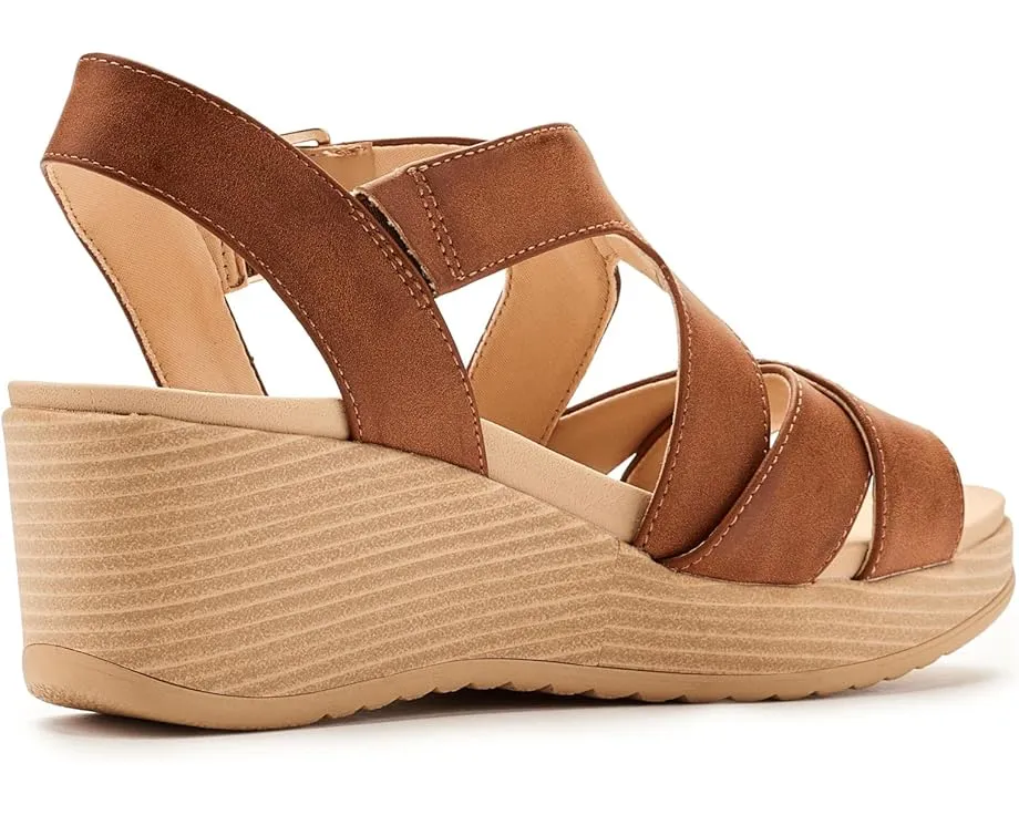 Сандалии Dr. Scholl's Cali Beach на платформе с анатомической стелькой и перекрещивающимися ремешками
