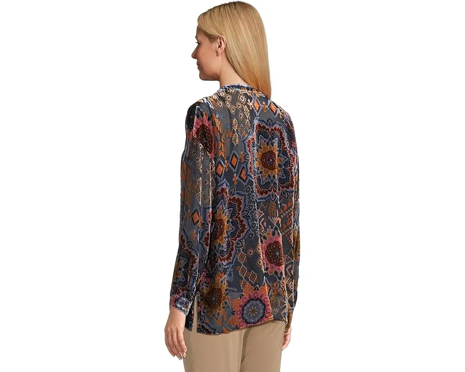 Рубашка Johnny Was The Oversized Audrey oversize с замысловатым принтом